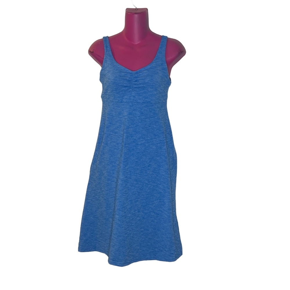 Kuhl blue marled cutout back dress